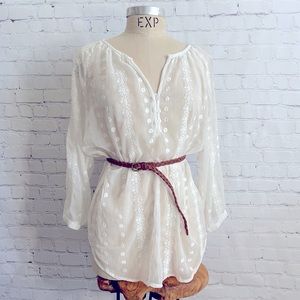 Chiffon beach cover up tunic